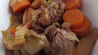 Slowcooker recept stoofvlees met appel en Zwolsche kruiden  NLBE  Plezierindekeukennl [upl. by Eilrak73]