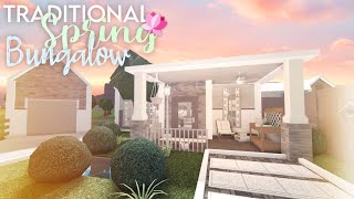 Traditional Spring Bungalow → Bloxburg Speed Build No Gamepass [upl. by Nyllaf]