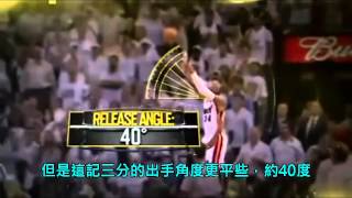 科學解析 雷槍 雷‧艾倫Ray Allen 的2013年奪冠逆轉絕殺 中文字幕 [upl. by Keelin]