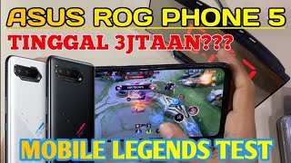 Asus Rog Phone 5 Gaming Test Mobile Legends  Test Di akhir tahun 2023 [upl. by Ennayelsel448]