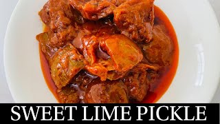 HOW TO MAKE SWEET LIME PICKLE GOAN SWEET LIME PICKLE LEMON PICKLE ACHAR GOAN RECIPE BY NATASHA [upl. by Jilly290]