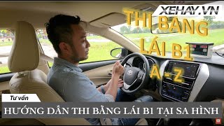 MẸO THI BẰNG LÁI B1  Hướng dẫn từ AZ bài thi Sa hình XEHAYVN [upl. by Ziagos]