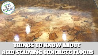 Important Things to Know about Acid Staining Concrete Floors amp Exterior P1  ConcreteCamouflagecom [upl. by Neilson373]