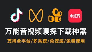 万能音视频嗅探下载神器，支持抖音、视频号、小红书等全平台音视频下载 [upl. by Riley797]