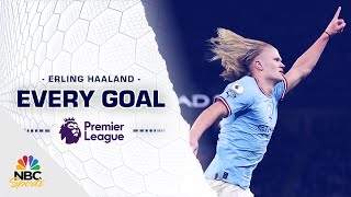 All 36 Erling Haaland goals in his recordbreaking Premier League season  NBC Sports [upl. by Tori313]