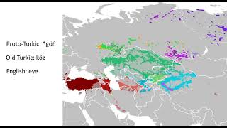 Turkic Languages  Word comparison [upl. by Redmund720]