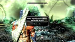 The Elder Scrolls V Skyrim  Reset Skill Perks [upl. by Alurta]