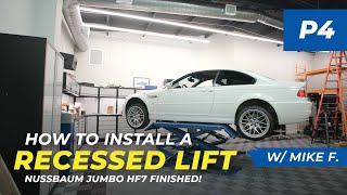 How to Install a Recessed Lift with Mike F Part 4  Nussbaum Jumbo HF7 Finished [upl. by Dnomso]