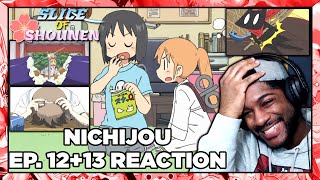 Nichijou Episode 12  13 Reaction  SAKAMOTO DOESNT GET PAID ENOUGH FOR THIS [upl. by Euqirne]