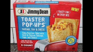 Jimmy Dean Toaster PopUps Sausage Egg amp Cheese Review [upl. by Hermina]