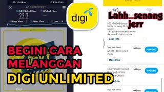 Cara Melanggan Internet Unlimited Digi  Digi Next  Digi Pelan Murah [upl. by Oznerol]