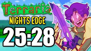 We made the Nights Edge as fast as possible in Terraria [upl. by Keyte920]