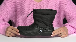 Crocs Kids Classic Lined Neo Puff Boot Little KidBig Kid SKU 9922276 [upl. by Ardried121]