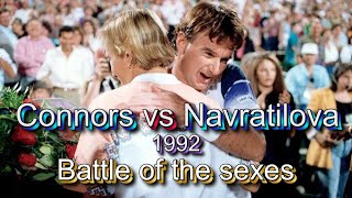 Connors vs Navratilova US Broadcast Battle of the sexes 1992 Las Vegas [upl. by Trojan708]