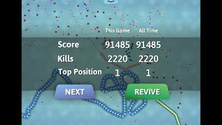 My highest score in Snakeio 90K [upl. by Asilehc173]