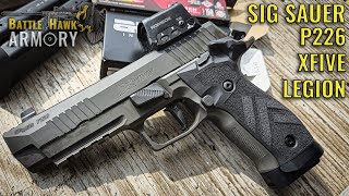 Sig Sauer P226 XFIVE Legion 9mm Pistol Review [upl. by Aynotak]