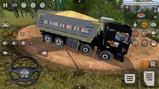 12 Wheeler Bharat Benz Truck Driving  Transporter Truck Gameplay  Bharat Benz Truck Tippe [upl. by Eiromem250]