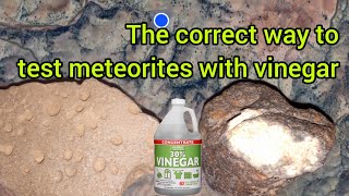 How to identify a meteorite at home with a vinegar and baking soda [upl. by Adnana]