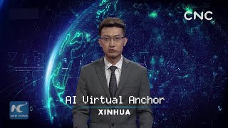 Xinhua AI anchor presents CIIE news reports [upl. by Eicyac]