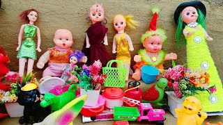 Barbie doll all day routine in Indian Village Bittu sittu wala cartoon gadi wala cartoon doll story [upl. by Henryk]