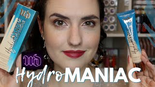 Urban Decay HYDROMANIAC Tinted Glow Hydrator Foundation  DRY SKIN Wear Test  Review [upl. by Ebeneser84]