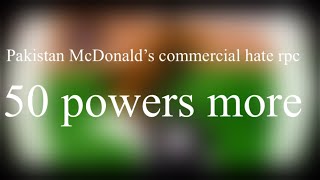 Pakistan McDonald’s commercial hate rpc 50 powers more [upl. by Chemarin]