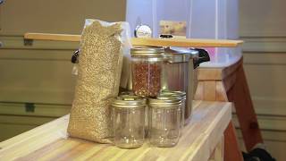 How I Prepare and Sterilize Jars of Rye Grain to Make Grain Spawn for Growing Mushrooms [upl. by Sidnak]