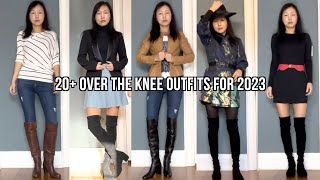 Over the Knee Boots Outfits for 2023 overthekneeboots 2023fashion [upl. by Anav325]