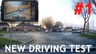 Real Example 1 of New Test Route with Sat Nav  Driving Test [upl. by Leirol]