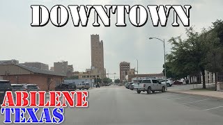 Abilene  Texas  4K Downtown Drive [upl. by Cloots968]