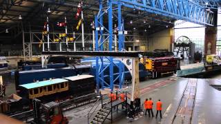 Bittern is shunted into place ahead of Mallard 75 celebrations [upl. by Anuat231]