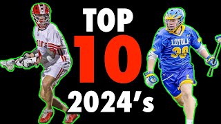 TOP 10 2024 High School Lacrosse Recruits NLF Rankings [upl. by Yekciv]