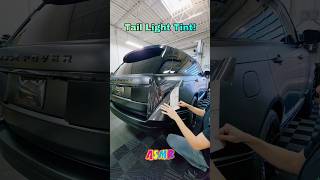 Tinting the tail lights on this Range Rover in Luxe Gloss Dark Smoke 😎 asmr asmrsounds wrap [upl. by Lau]