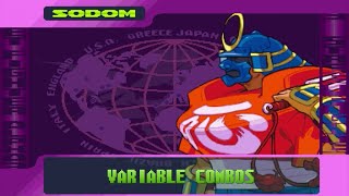 VSodom Vism Sodom Variable Combos VCs  Street Fighter Alpha 3 SFA3 UpperMax [upl. by Erwin950]