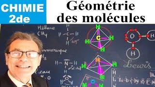 Géométrie moléculaire selon Gillespie  Chimie 2de [upl. by Nnylidnarb967]