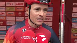 Thomas Pidcock  Interview at the start  Amstel Gold Race 2023 [upl. by Goddord]