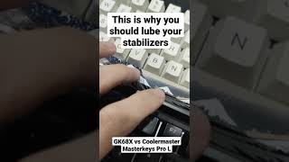 Lubed Spacebar vs Unlubed Spacebar  This is why you should lube your keyboards stabilizers [upl. by Aisatsanna]