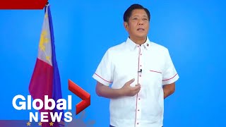 Philippines election Ferdinand quotBongbongquot Marcos Jr wins presidency in landslide victory [upl. by Eirod407]