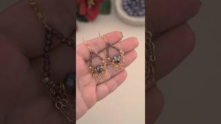 Handmade Wire Chain Earrings  DIY  Beads Chains amp Wire Jewelry Making Fancy amp Easy earringdesign [upl. by Emad]