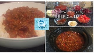 Slow Cooker Beef Chilli 😊 Perfect every time Recipe amp Cook with me [upl. by Gruber]