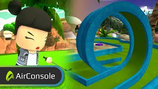 NEW GAME Smoots Air Minigolf⛳ – Play now on AirConsole🎮🕹️ [upl. by Auqcinahs]