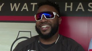 Johnny Cueto shares favorite memories of career with Reds in return to GABP Thats a long time [upl. by Koch195]