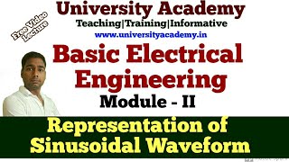 BEE24 Representation of Sinusoidal waveforms  Average and effective values Form and peak factors [upl. by Baiss]