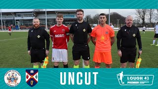 Irish League Uncut  Lisburn Distillery 21 Queens University [upl. by Eseeryt]