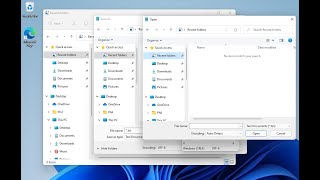 How to enable Recent Folders in Windows 11 including the Save As and File Open dialog boxes [upl. by Sisenej]