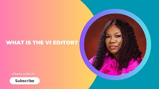 What is the VI editor Explained [upl. by Cly]