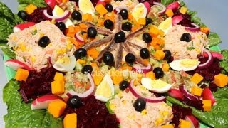 Salad RecipeRecette de Salade سلطة مغربية Cuisine Marocaine [upl. by Heiner]