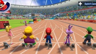 Mario and Sonic at the London 2012 Olympic Games Part 1  Athletics Track [upl. by Hpseoj]