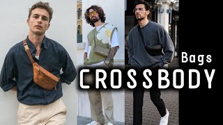 How To style Crossbody Bag Mens 🔥Sling Bag Mens Fashion  2024 🔥 [upl. by Kenzie]