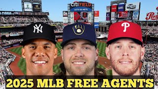 2025 MLB FREE AGENTS PREVIEW  MLB TRADE RUMORS [upl. by Rozalin688]